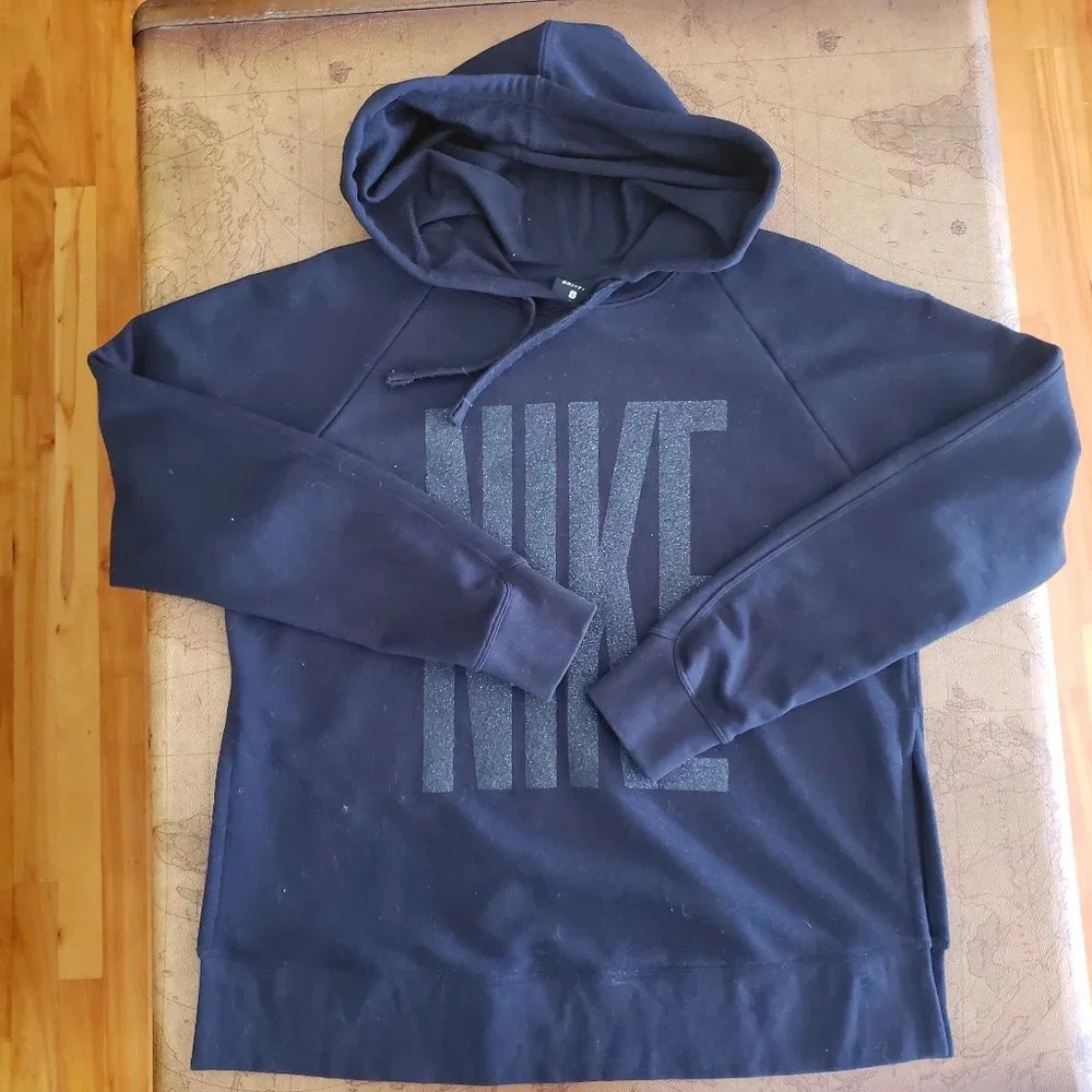 *NIKE Dri-fit Dance Hoodie,  half-open sides, black, Size small